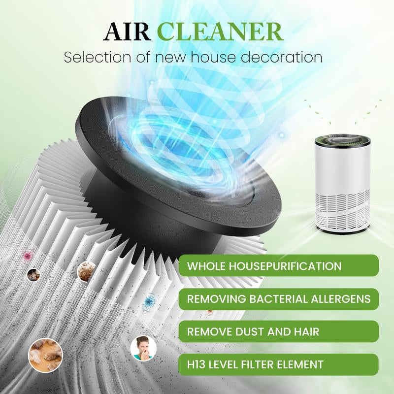 Sweet Furniture S - Air Purifier with an Replacement HEPA Filter, Portable Air Quality Monitor, Covers up to 1200Ft², 360°Outlet, 25Db Sleep Mode